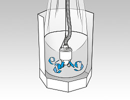 Fluidisierungsfunktion am Saugkopf für Oktomat® Big Bag und Oktabin Entleerstationen