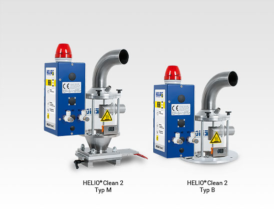 Druckluftfördergerät mit Entstaubung - HELIO®Clean 2