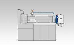 Aufbauvariante der Jetboxx® Kunststoff-Granulattrockner mit Docking-Platte